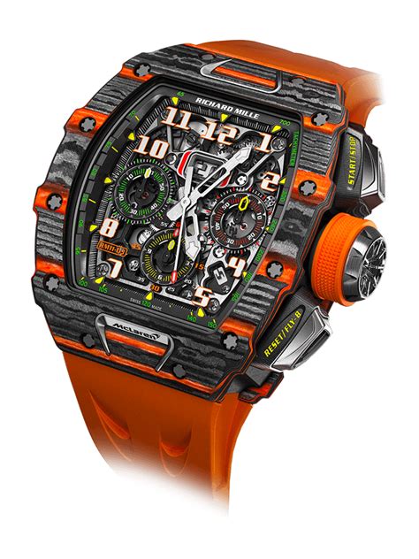 richard mille rm 11-03 automatic winding flyback chronograph 'mclaren'|richard mille mclaren watch.